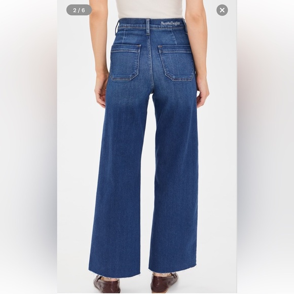 Favorite Daughter The Mischa Blue Flare & Wide Leg Jeans size 34 - Picture 5 of 14